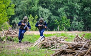 Симулациска вежба на кандидатите за полицајци