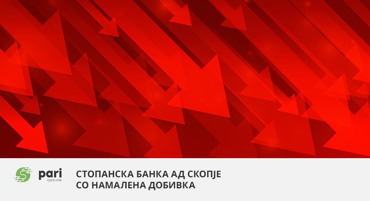 ПРОФИТОТ СЕ ТОПИ: Стопанска банка со пад од 18% во првиот квартал