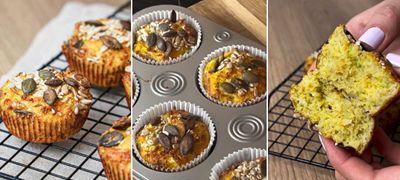 Меки мафини со тиквичка – брз рецепт за кога ќе ви се најават гости