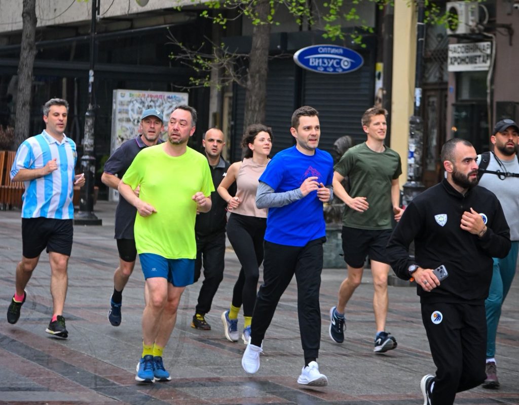 (ФОТО) Муцунски и Прево на утринско трчање во Скопје