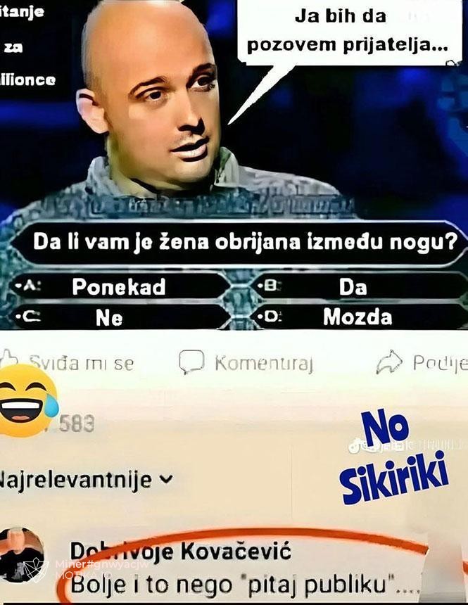 Па подобро отколку да ја прашаш публиката