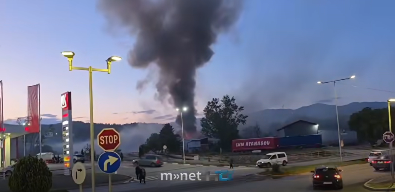 (ВИДЕО) Голем пожар изби во Радовиш, густ чад има на повеќе локации