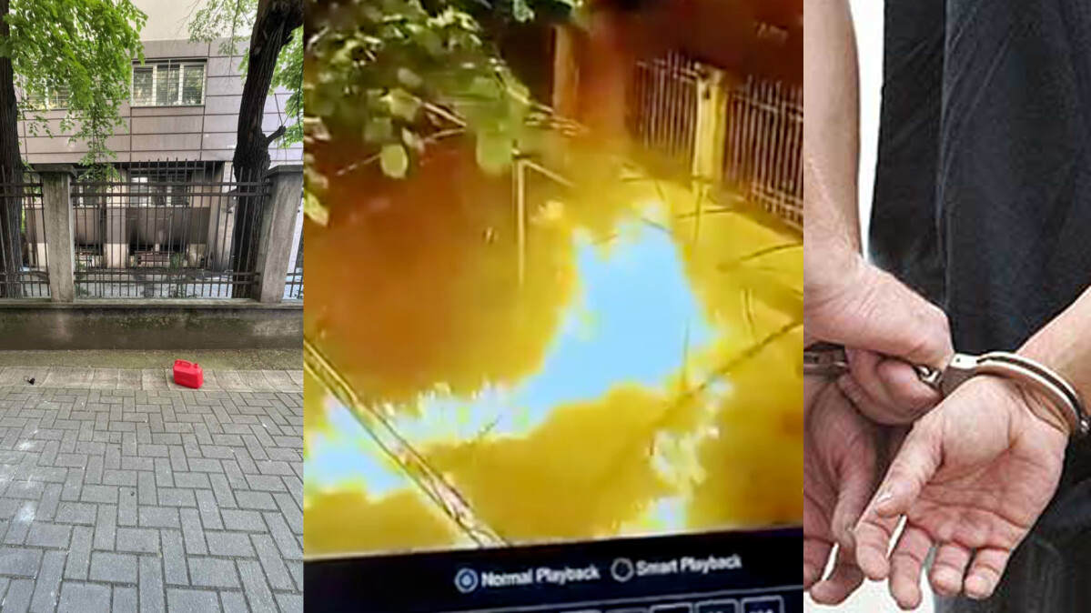 (ВИДЕО) Седум лица приведени за обидот за опожарување на објектот на Еврејската заедница во Скопје –  притвор за две лица