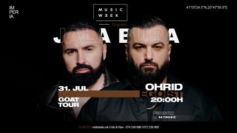 Џала Брат и Буба Корели  повторно во Македонија: GOAT TOUR пристигнува во Охрид на 31 јули