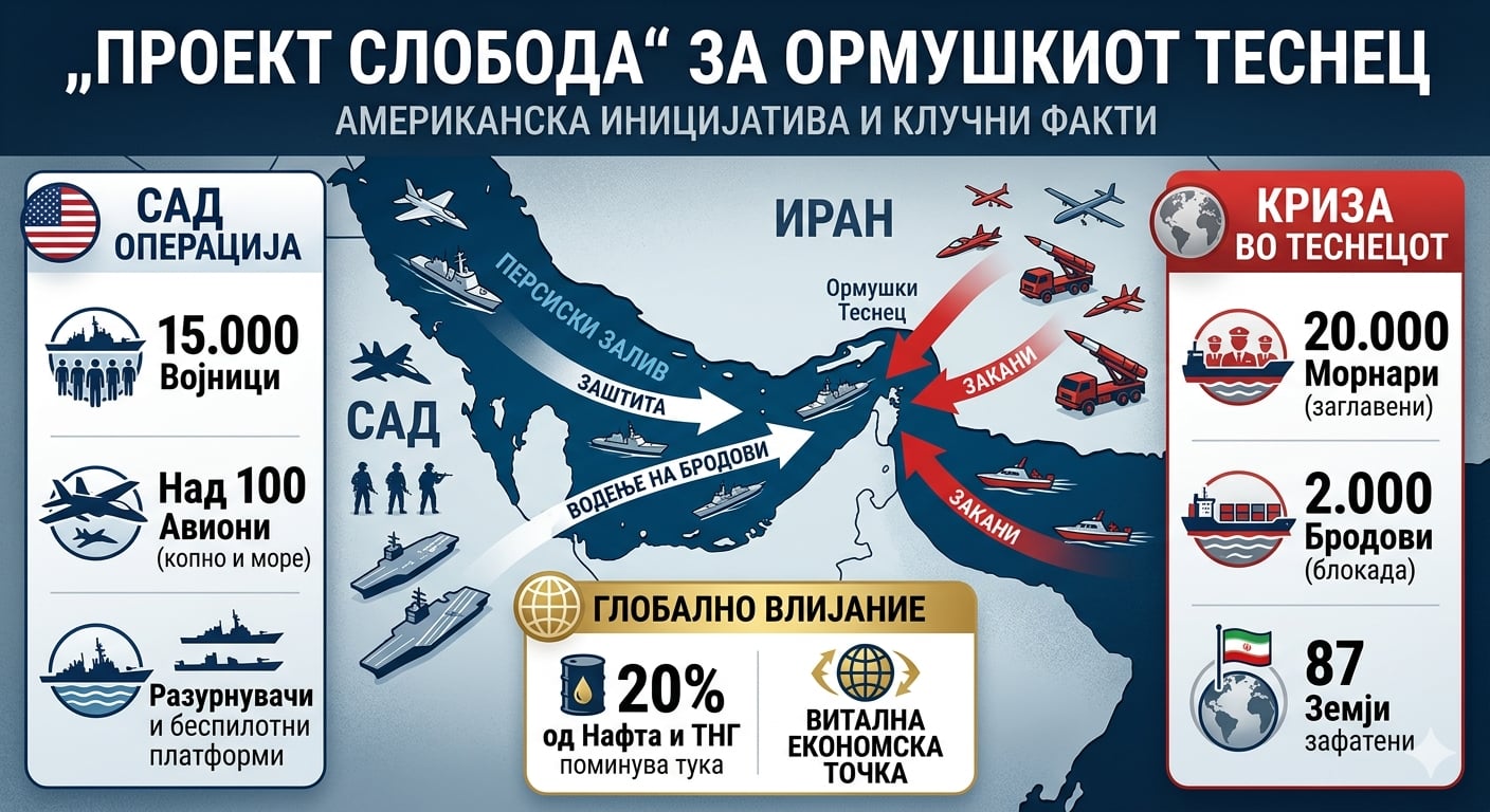 Што знаеме за „Проектот Слобода“ на Трамп за Ормускиот Теснец?
