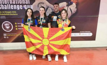 Македонските таеквондисти со осум медали на „Barletta Challenge 2026“ во Италија