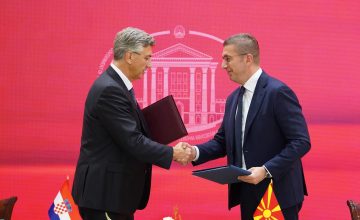 Мицкоски и Пленковиќ во Охрид потпишаа договор за стратешка соработка меѓу двете земји