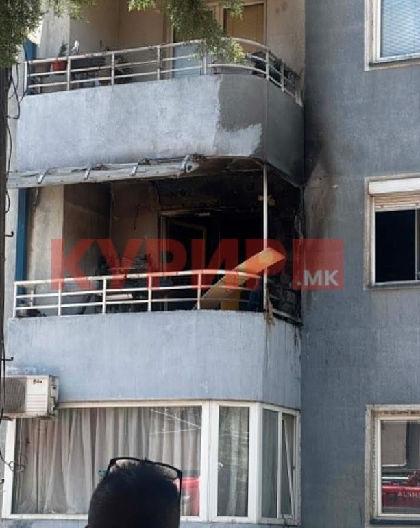 Малолетник повреден во пожарот во стан во Центар