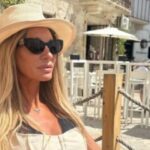 (Фото) Поранешната сопруга на Милан Калиниќ ужива по разводот: Исочнана и убава се опушта во Италија