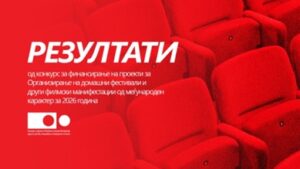 Агенцијата за филм ги објави резултатите од конкурсот за финансирање проекти за организирање домашни фестивали и други филмски манифестации