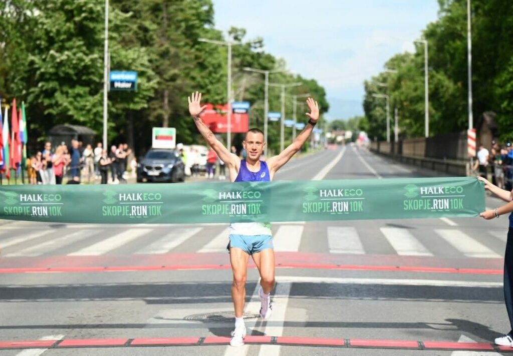 Дарио Ивановски со нов македонски рекорд на 10 км на HalkEco Skopje Run 10K