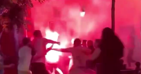ВИДЕО: Будимпешта гореше, масовна тепачка на фановите на ПСЖ и Арсенал