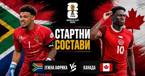 СТАРТНИ СОСТАВИ: Канада со проверени сили во поход против Јужна Африка!