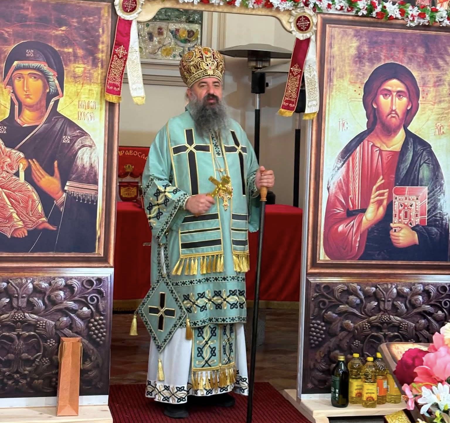 Пимен отслужи прва литургија во новата црква на МПЦ-ОА во Трентино Италија