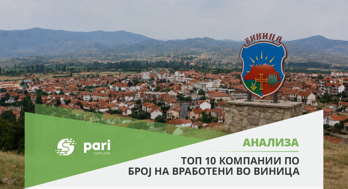 Половина од работните места во Виница се во рацете на 10 од 452 компании