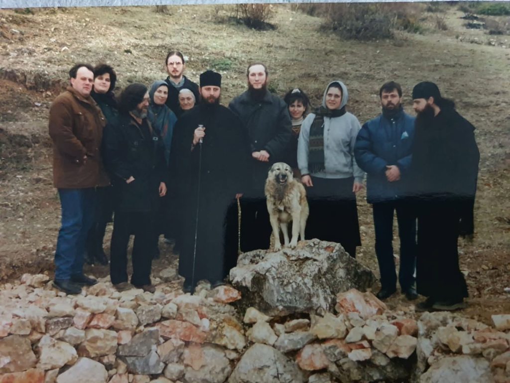 Историска фотографија од почетоците на монаштвото во Македонија
