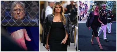 Меланија мами воздишки во тесен црн фустан на 80-тиот роденден на Трамп – претседателот загрижува со модринките на дланките