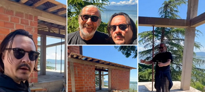 Куќа на 2 ката, поглед кон езеро од 3 страни: Бајковитата локација на новиот дом на Игор Џамбазов во Дојран (видео)