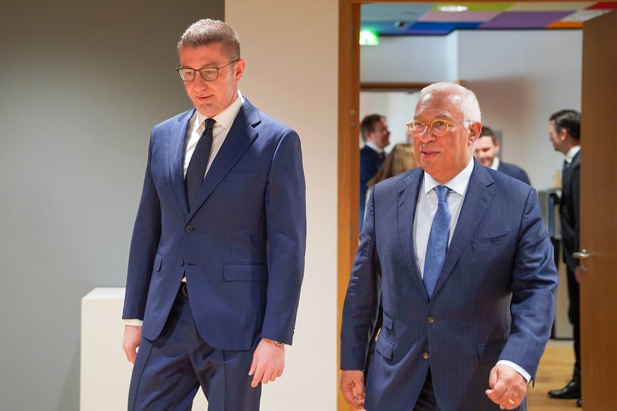Антонио Кошта денеска во Скопје на средба со премиерот Христијан Мицкоски