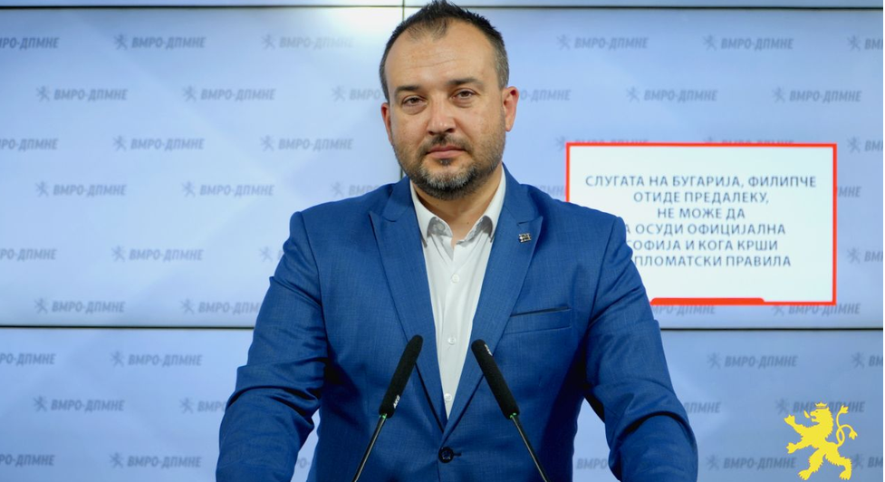 Лефков: Слугата на Бугарија, Филипче отиде предалеку, не може да ја осуди официјална Софија и кога крши дипломатски правила
