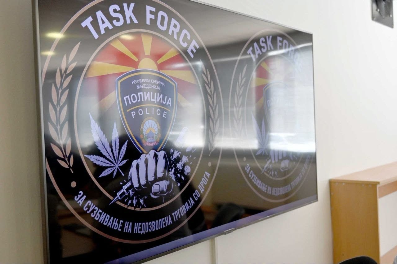 TASK FORCE ЗА ПОИНТЕНЗИВНА БОРБА ПРОТИВ ТРГОВИЈАТА СО ДРОГА – во функција се ставаат сите расположливи капацитети