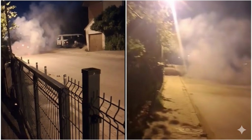 (ВИДЕО) Невиден хаос во Марино: Возач шлајфува низ улиците, гори гуми и предизвикува ужасна бучава!