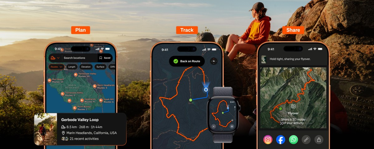Strava добива подобрени стилови на мапи, зачувување рути и предупредувања за отстапување од рутата