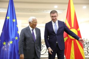Антонио Кошта денеска во Скопје на средба со премиерот Христијан Мицкоски