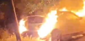 (Видео) Пак запален автомобил, овојпат во Маџари: Пироманот се движел пеш и минувал покрај камери и очевидци, дете прво го забележало пожар