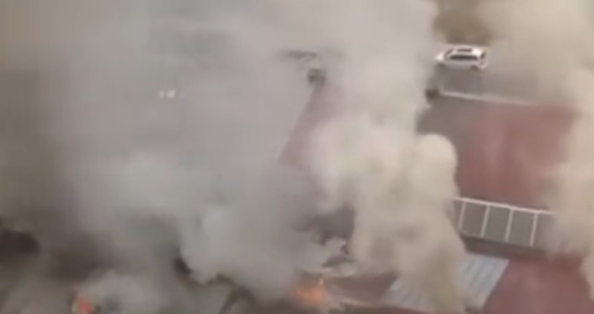 Голем пожар избувна во трговски центар во Белград