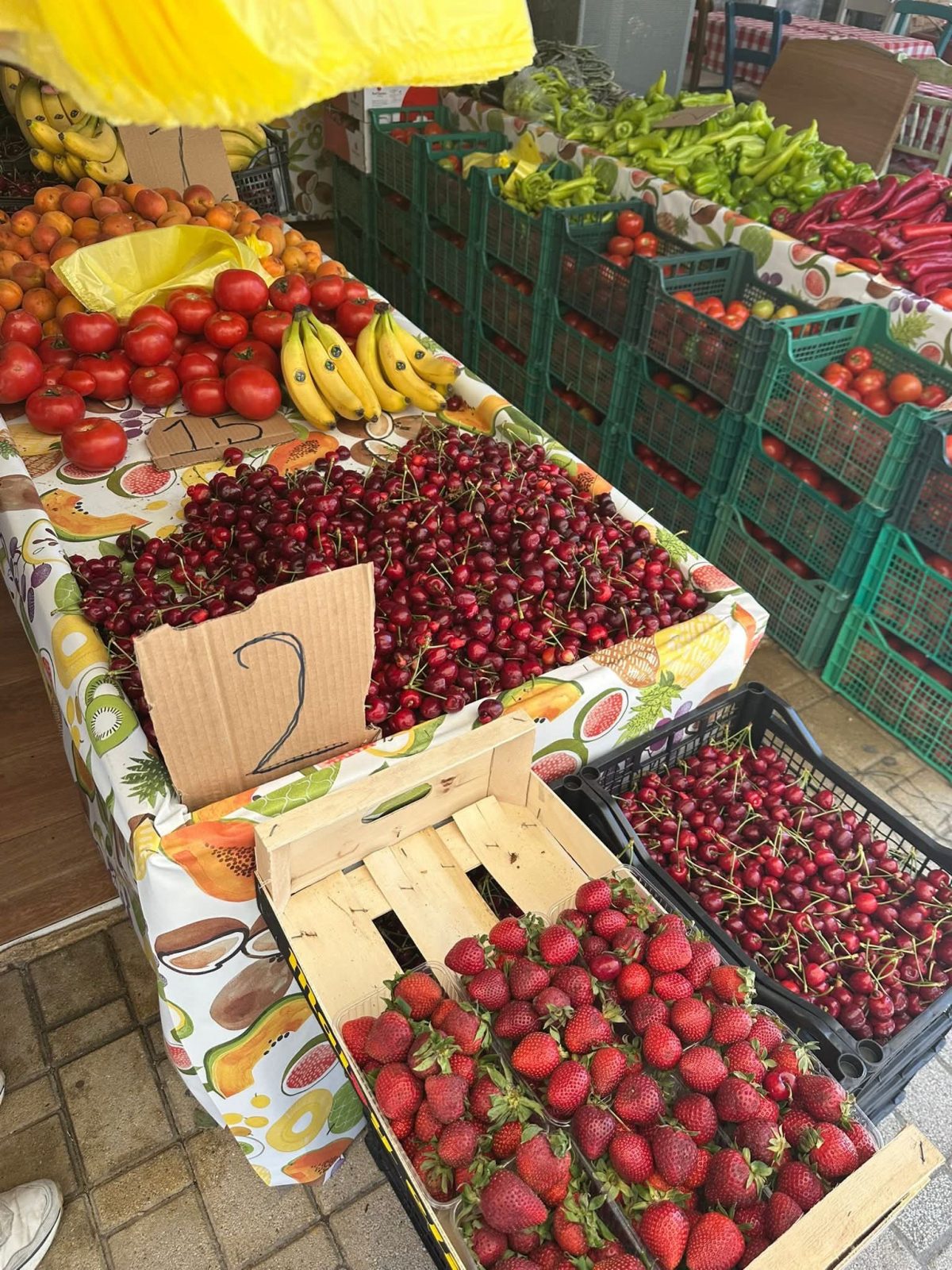 Цените на овошјето и зеленчукот во Паралија