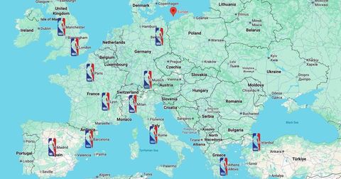 НБА Европа ќе се игра во 12 градови, само два се во Источниот дел