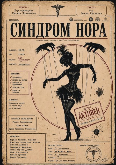 Премиера на „Синдром Нора“ – Кабаре во Театар Штип