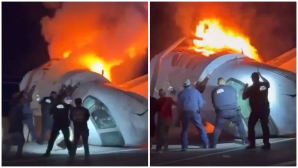 Едно лице загина при пад на мал авион на автопат во Тексас, граѓани ги напуштија возилата за да помогнат
