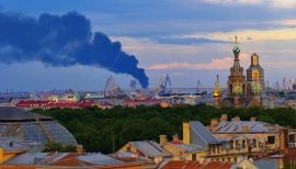 Украина го нападна Санкт Петербург додека започнува „Путиновиот Давос“