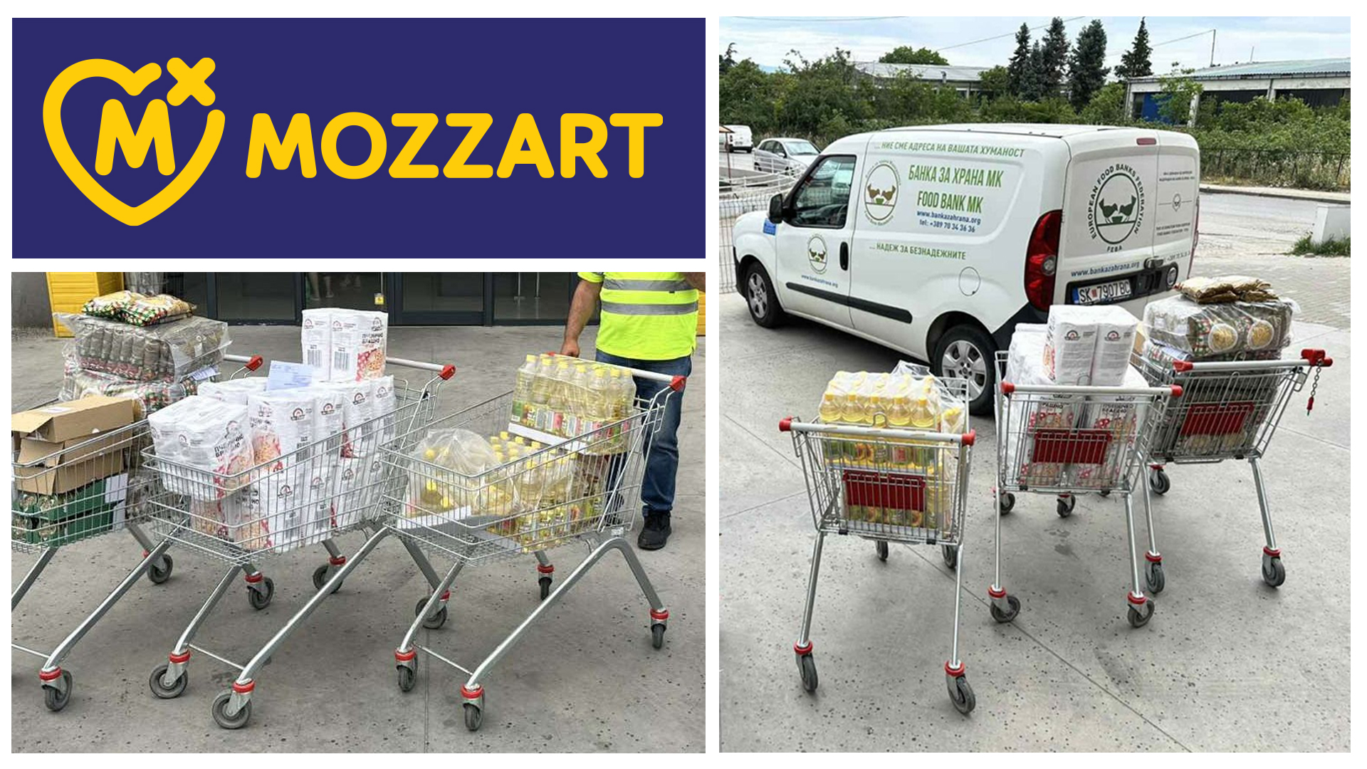 Mozzart ја дарува добрината – Банка за храна обезбеди прехрамбенипоризводи за Порака Неготино благодарение на „Театарот на хуманоста“