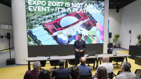 „Saint-Gobain“ со интерес за Експо 2027: Извршниот одбор на компанијата и студенти по архитектура го посетија Експо 2027 Плејграунд