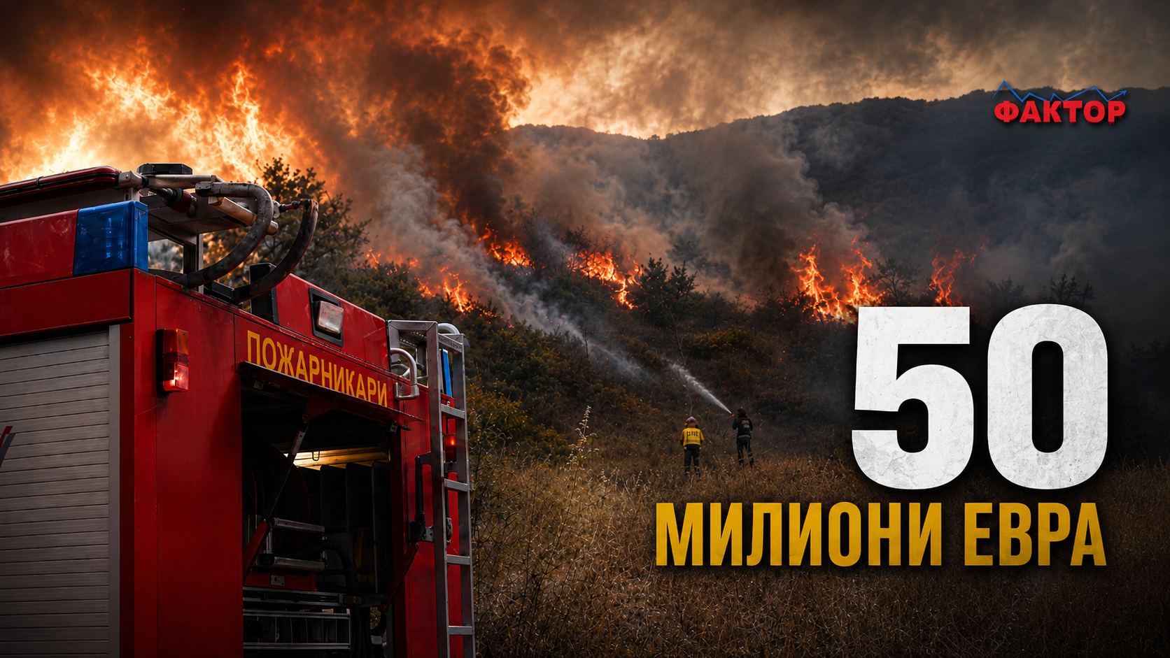 НАД 50 МИЛИОНИ ЕВРА ШТЕТА ОД ПОЖАРИТЕ ВО 2025 ВО МАКЕДОНИЈА