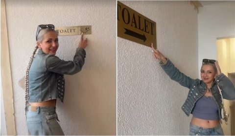 Теа Трајковска покажа дека и „патот до тоалетот е поплочен со добри намери“, само… на кој му „стиска“ до таму да издржи!? (ВИДЕО)