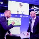 Hisense RGB MiniLED инсталиран во IBC центарот за FIFA World Cup 2026™ – Претседателот на FIFA го тестира VAR системот на лице место