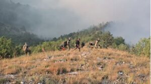 Два активни пожари на територија на државата, осум изгаснати