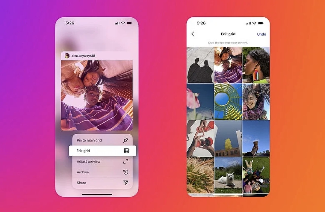 Instagram конечно им овозможи на корисниците да го менуваат редоследот на објавите