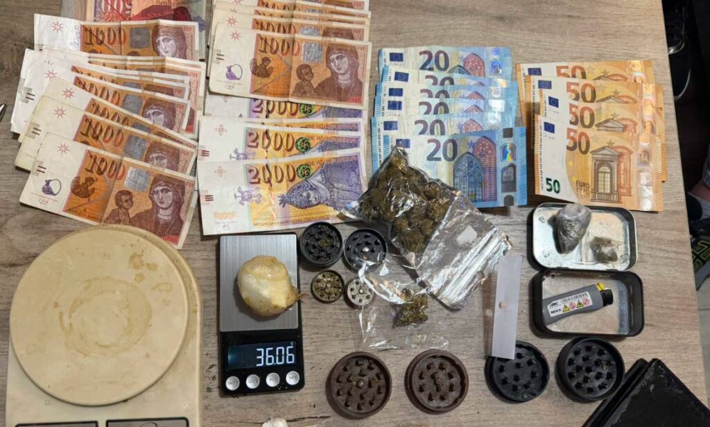 Претрес во Скопје, пронајдена дрога и пари, уапсени две лица