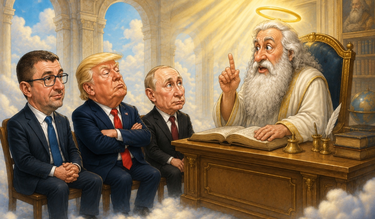 Мицкоски, Трамп и Путин одат кај Господ (виц)