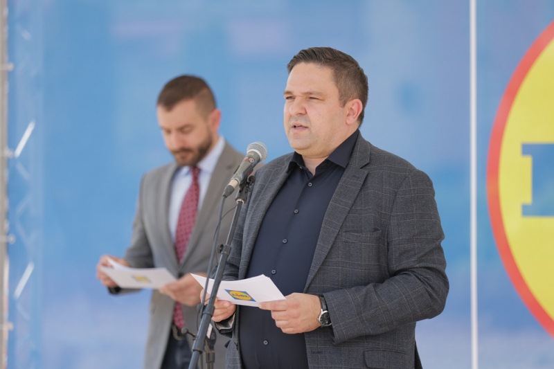 И Струмица го добива својот Lidl: Поставен камен-темелникот на новиот маркет