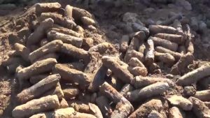 На Тумбе кафе пронајдени и безбедно подигнати над 1.400 бомби и гранати од Првата светска војна