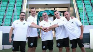 Стојковски, Ганчев, Петровски и Велјановски во стручниот штаб на Пелистер