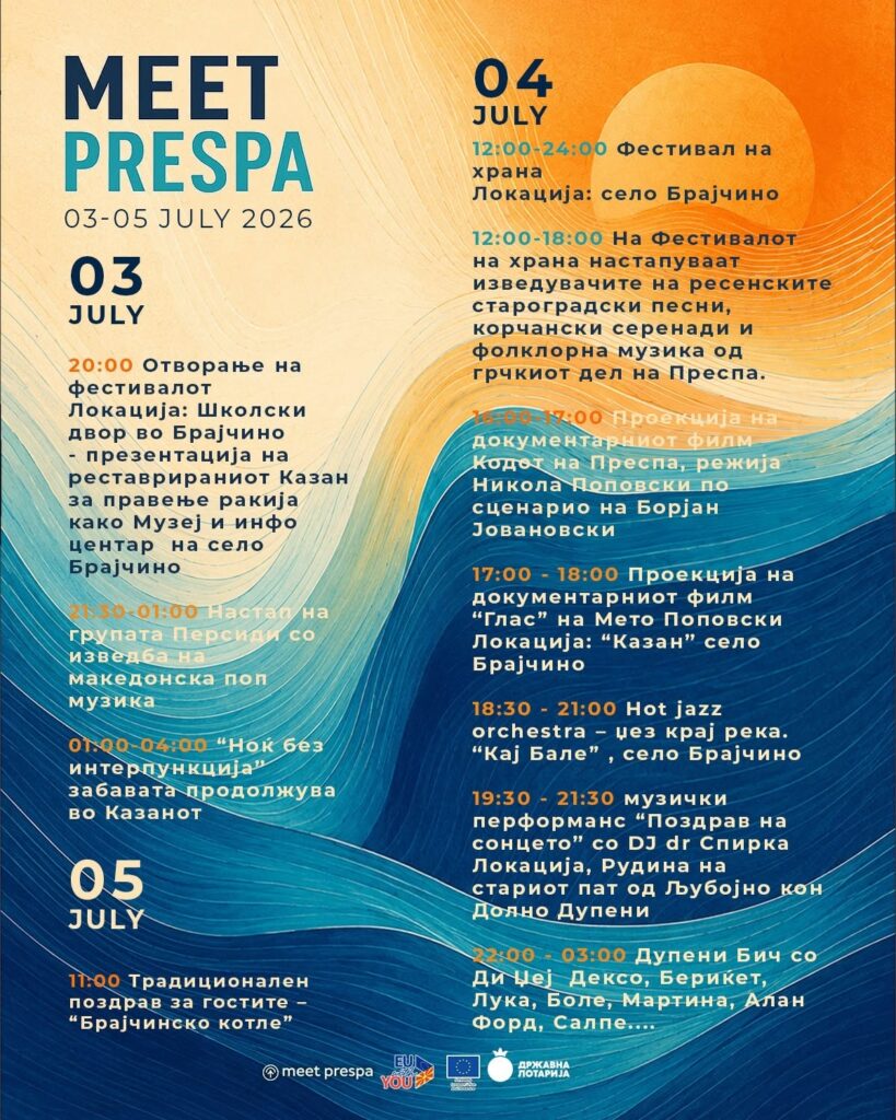 Meet Prespa/Запознај ја Преспа од 3 до 5 јули