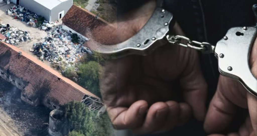 Фрлал вреќи со отпад во реката Пена – полицијата го приведе