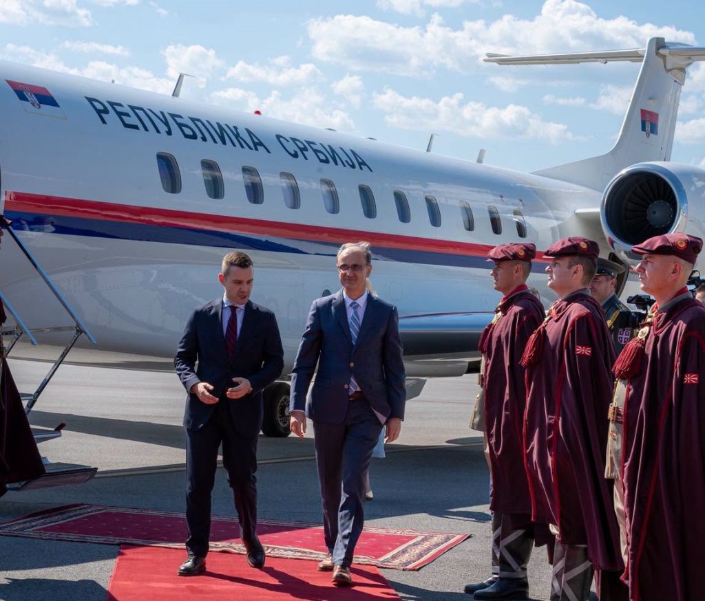 Српскиот премиер Ѓуро Мацут во посета на Охрид, се сретна со Мицкоски